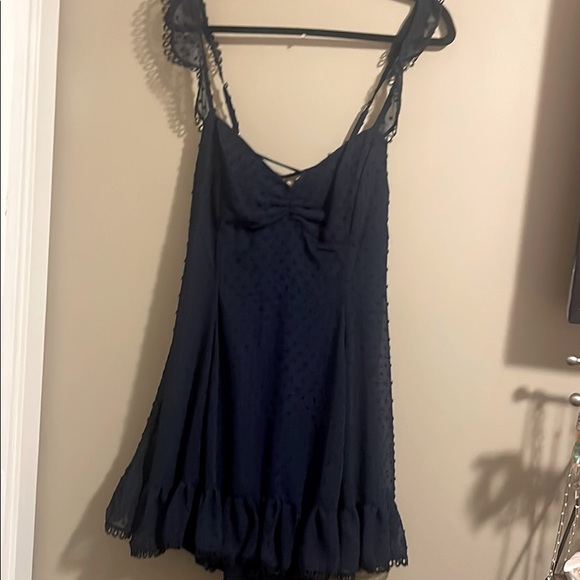 Lucy in the Sky Dresses & Skirts - NAVY BLUE POLKA DOT DRESS